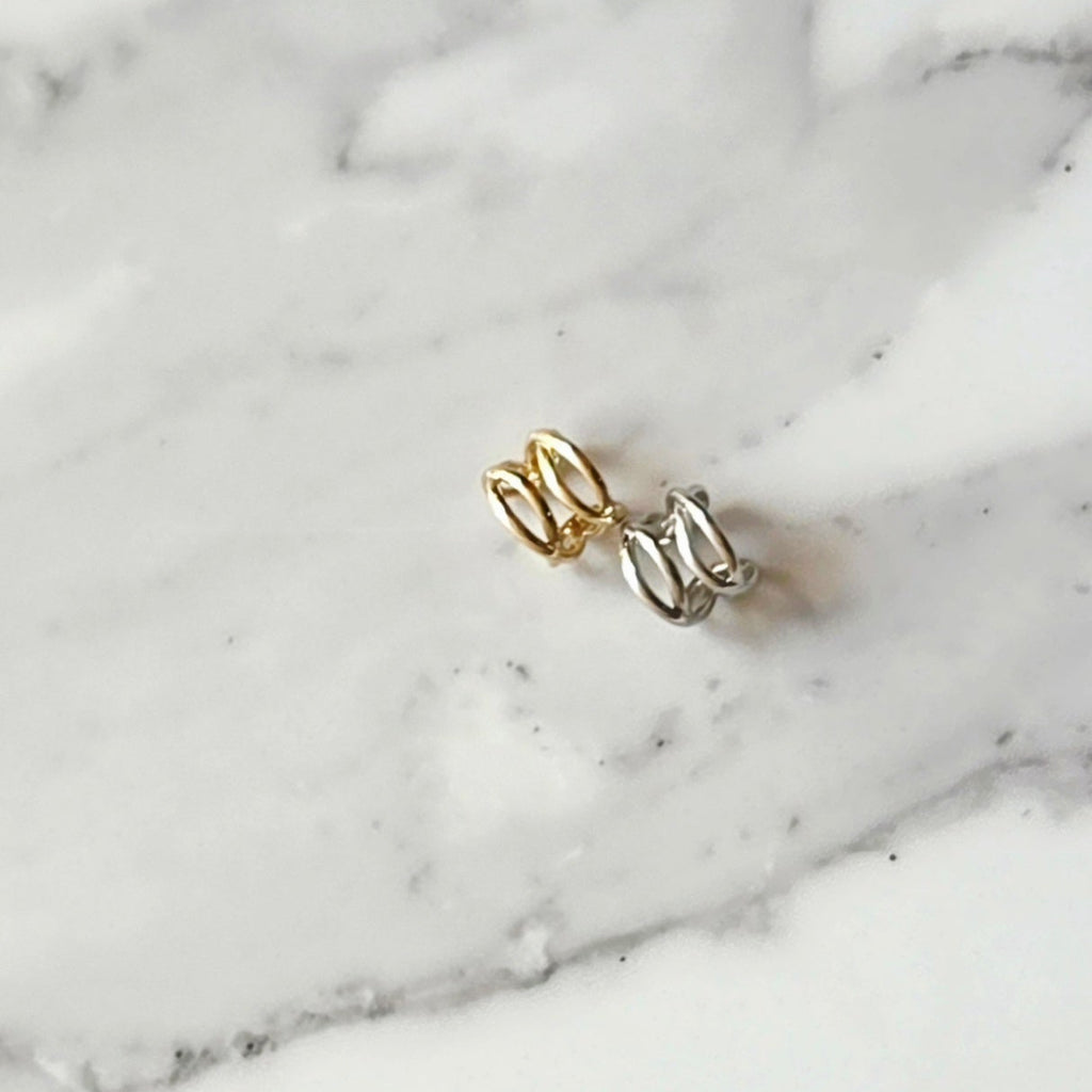 Piercing Fake Elo – Folheado | Ear Cuff | Prata ou Dourado