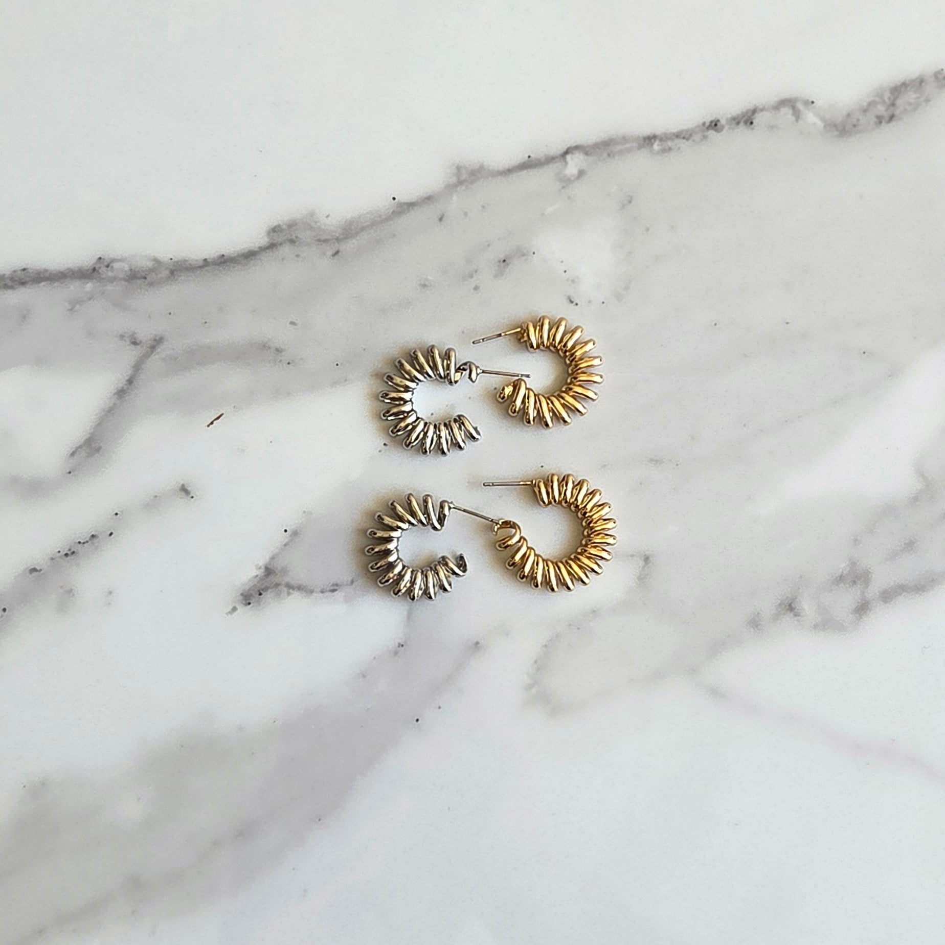 Argola Siroco – Folheada | Média | Textura Espiral