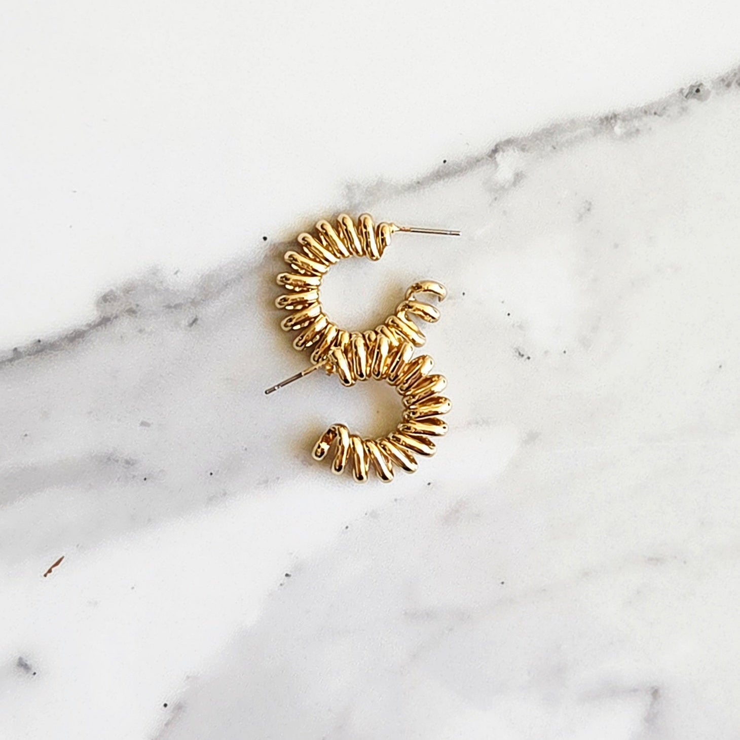 Argola Siroco – Folheada | Média | Textura Espiral