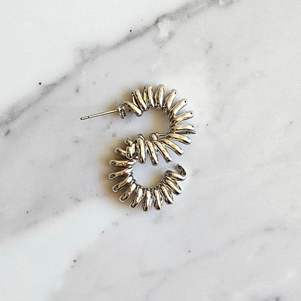 Argola Siroco – Folheada | Média | Textura Espiral