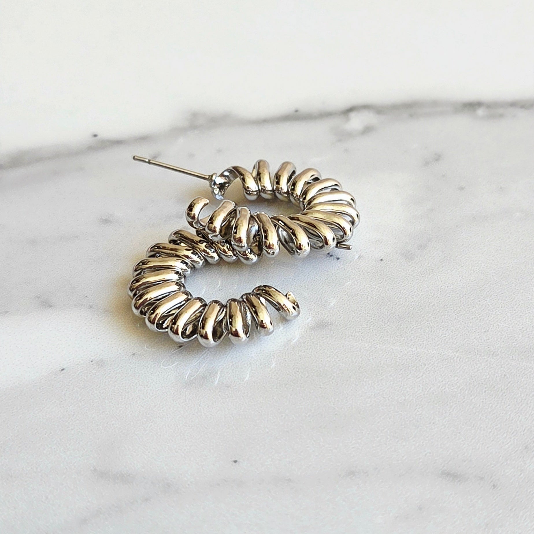 Argola Siroco – Folheada | Média | Textura Espiral