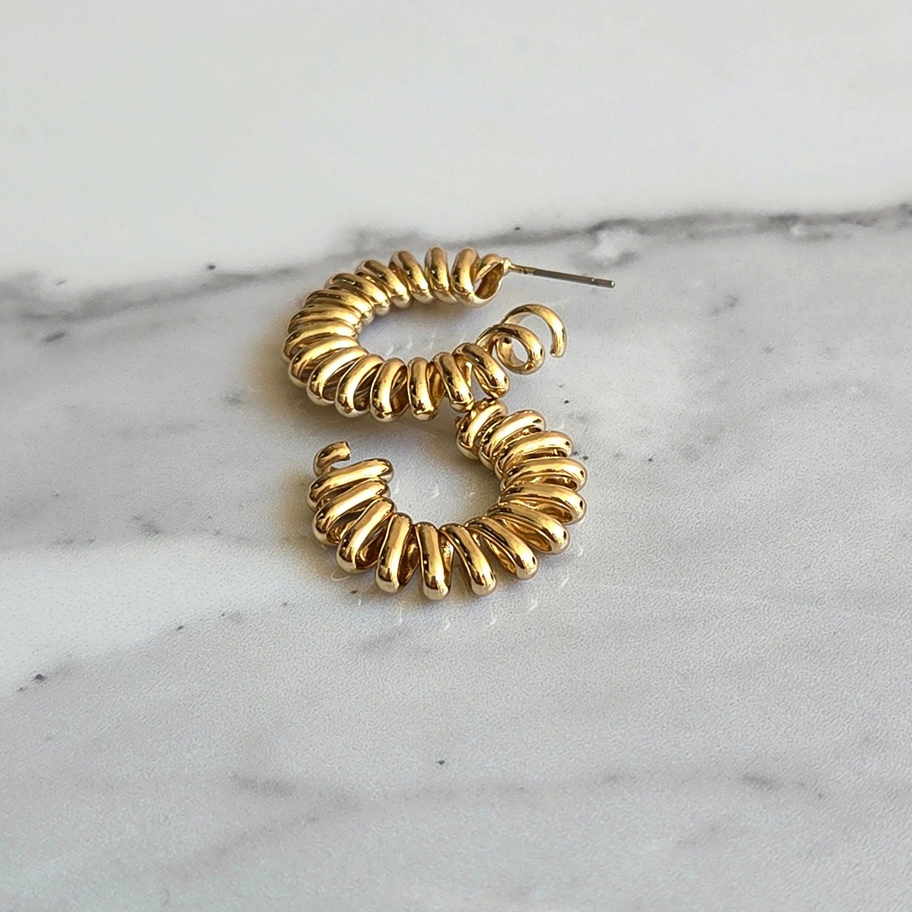 Argola Siroco – Folheada | Média | Textura Espiral