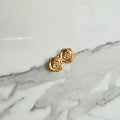 Maxi Rosa Real – Brinco Folheado | Rosa Esculpida | Dourado ou Prata