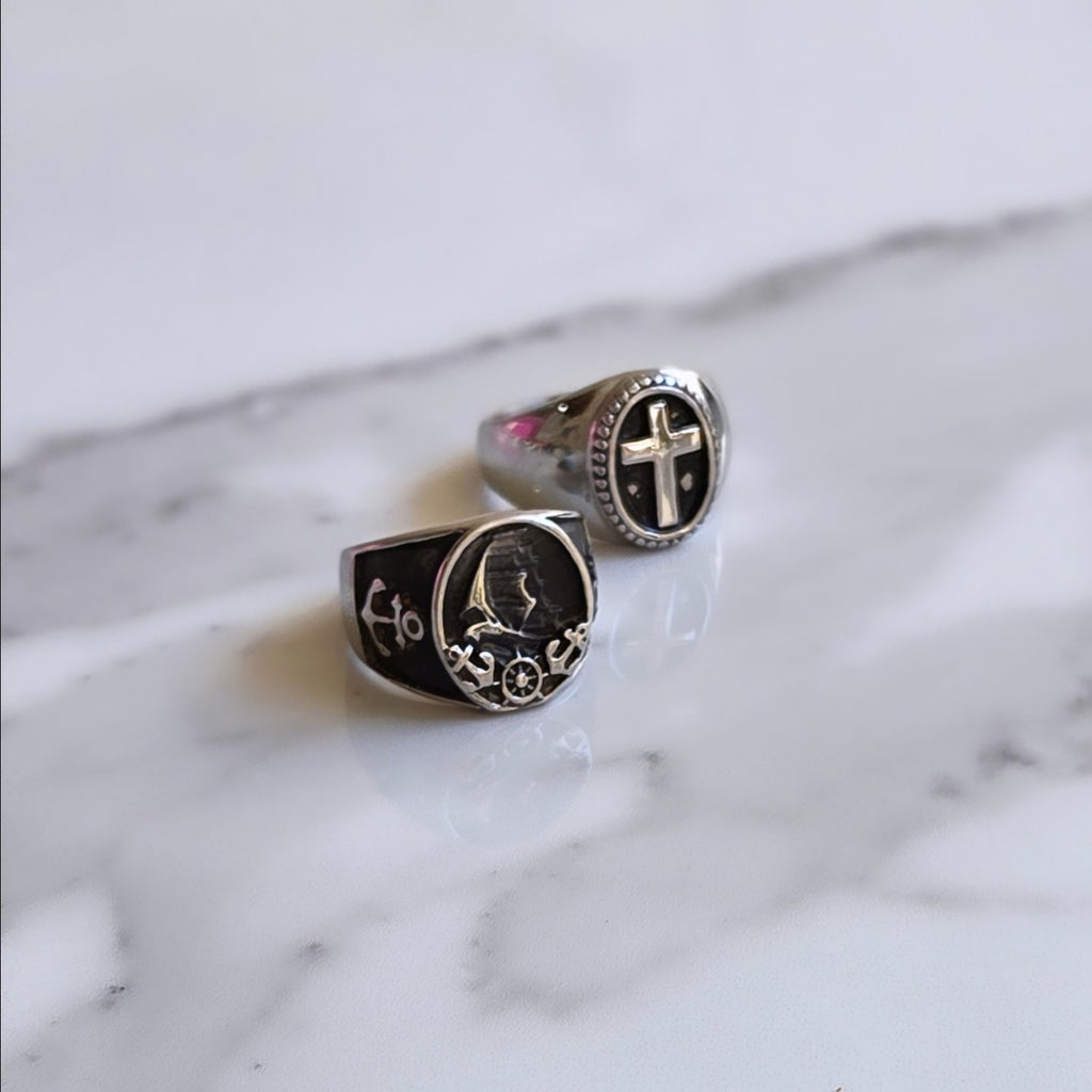 Anel Black - Aço Inoxidável 316L