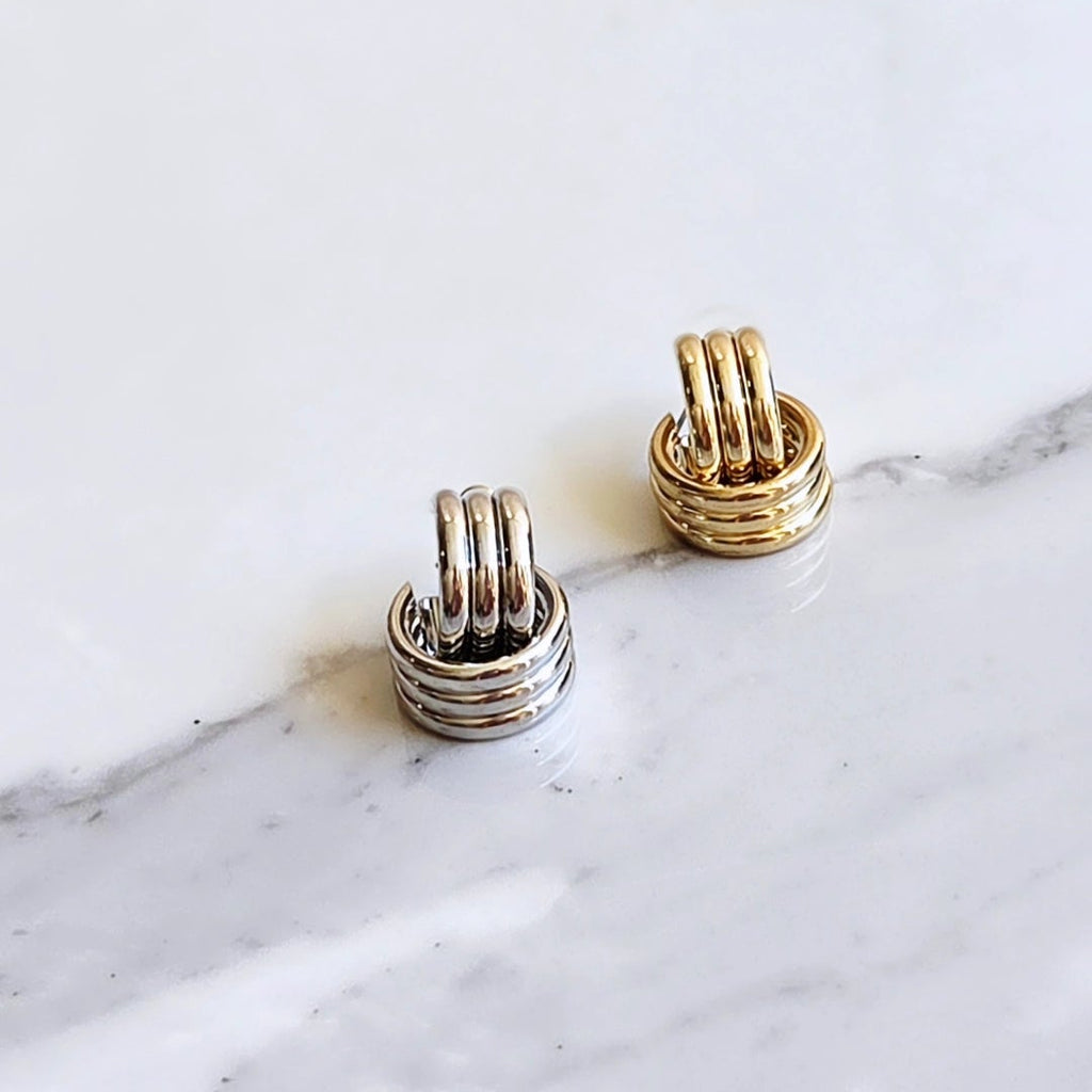 Argola Triplo Arco - Folhado Premium