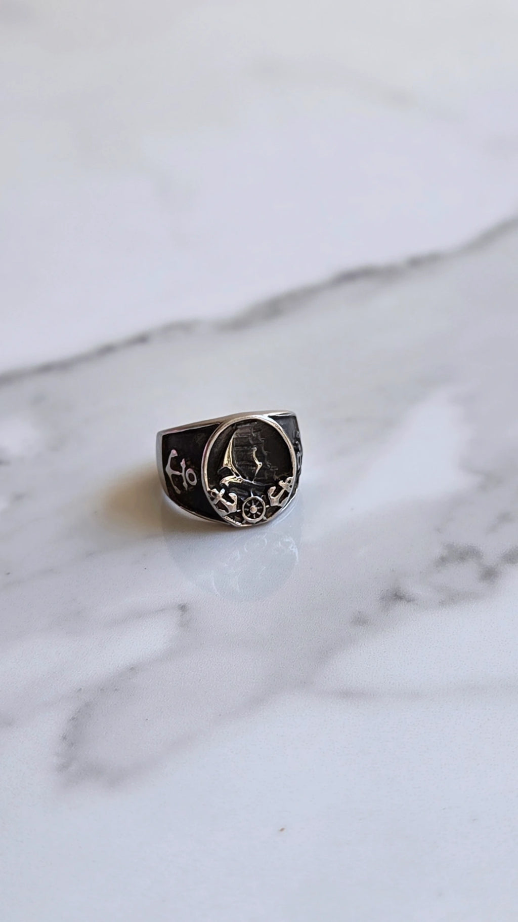 Anel Black - Aço Inoxidável 316L