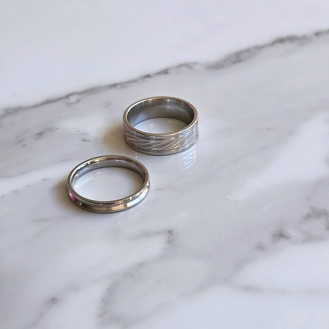 Anel Slim Aço Inoxidável 316L